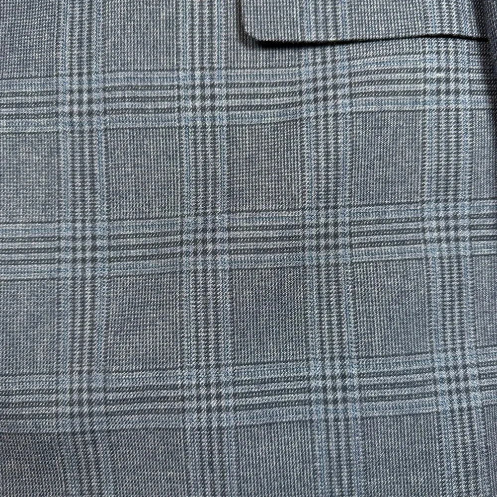 Tommy Hilfiger Mens Blue Glen‎ Plaid Blazer Jacket Sport Coat R48 W000896
